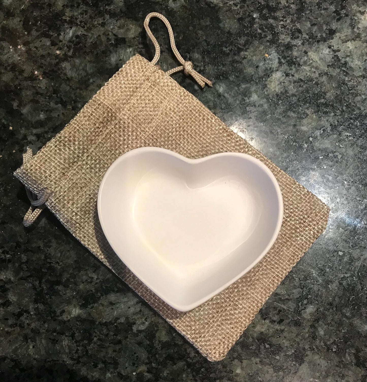 Handmade Ceramic Heart Trinket Dish – T-Light Holder & Jewelry Dish