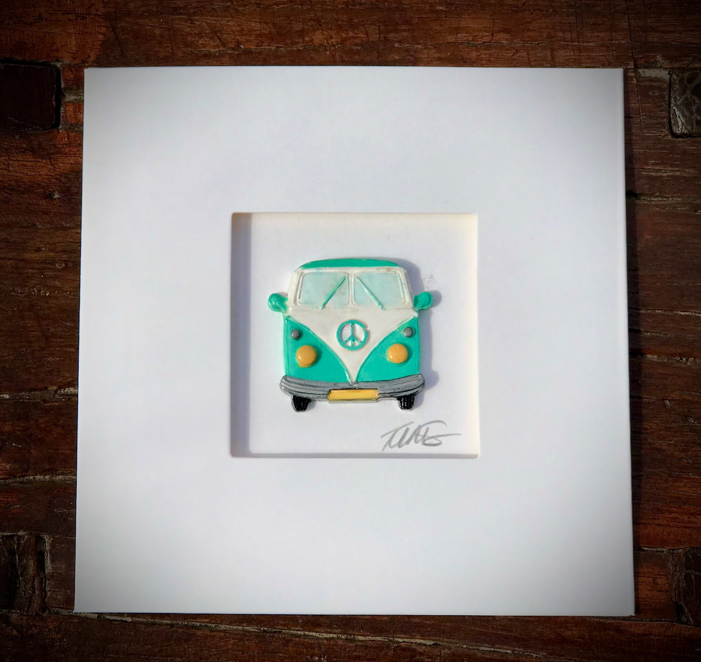 Handmade 3D VW Campervan Card
