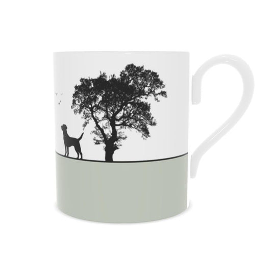 Bone China Labrador Cup, Soft Sage
