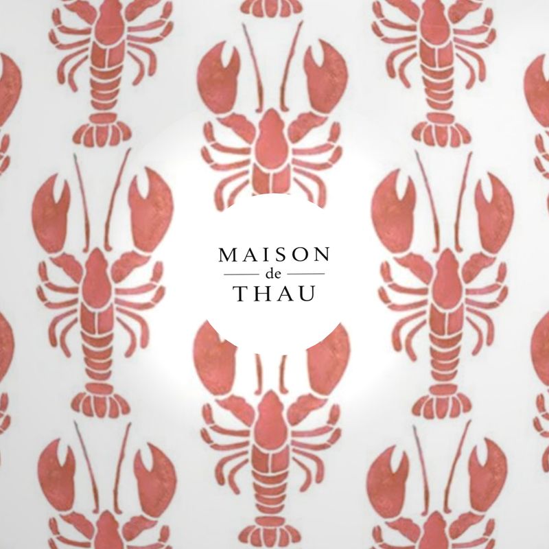 Lobster Print China Bowl Ornamental Bowl