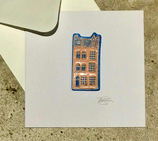 Handmade Amsterdam Townhouse Card