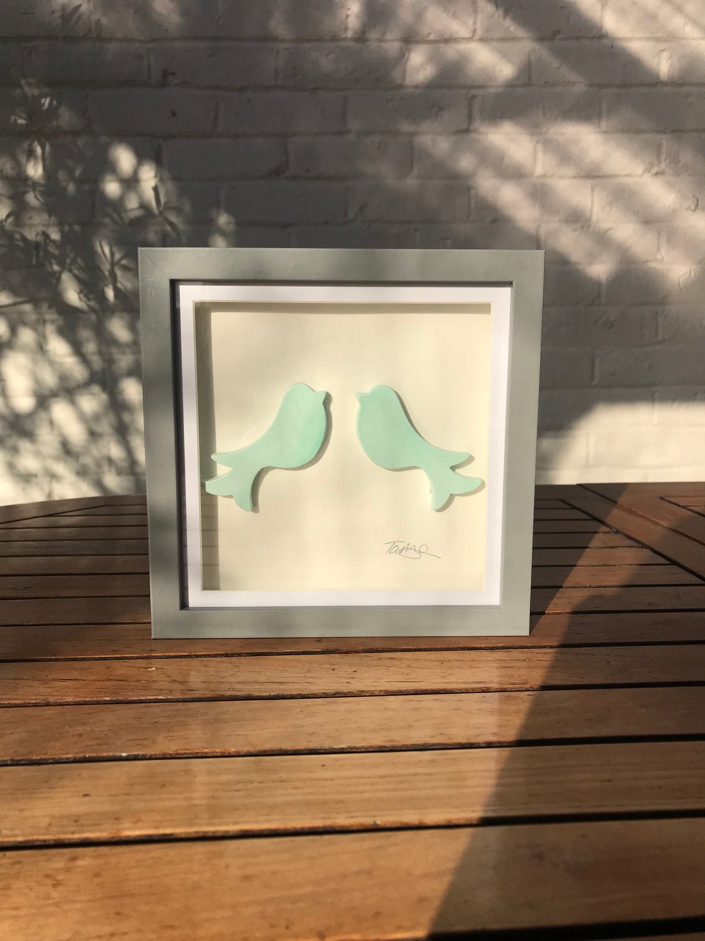 Hand made pottery Dove picture