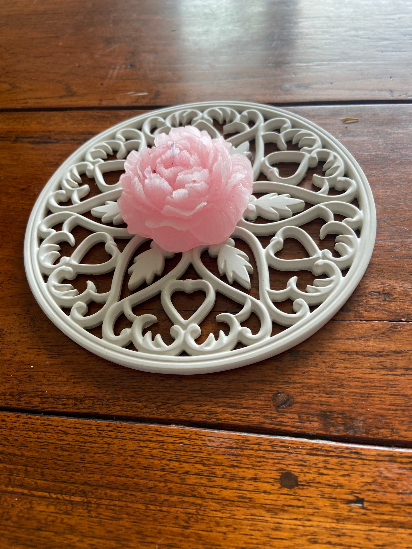 Handcast trivet display plate