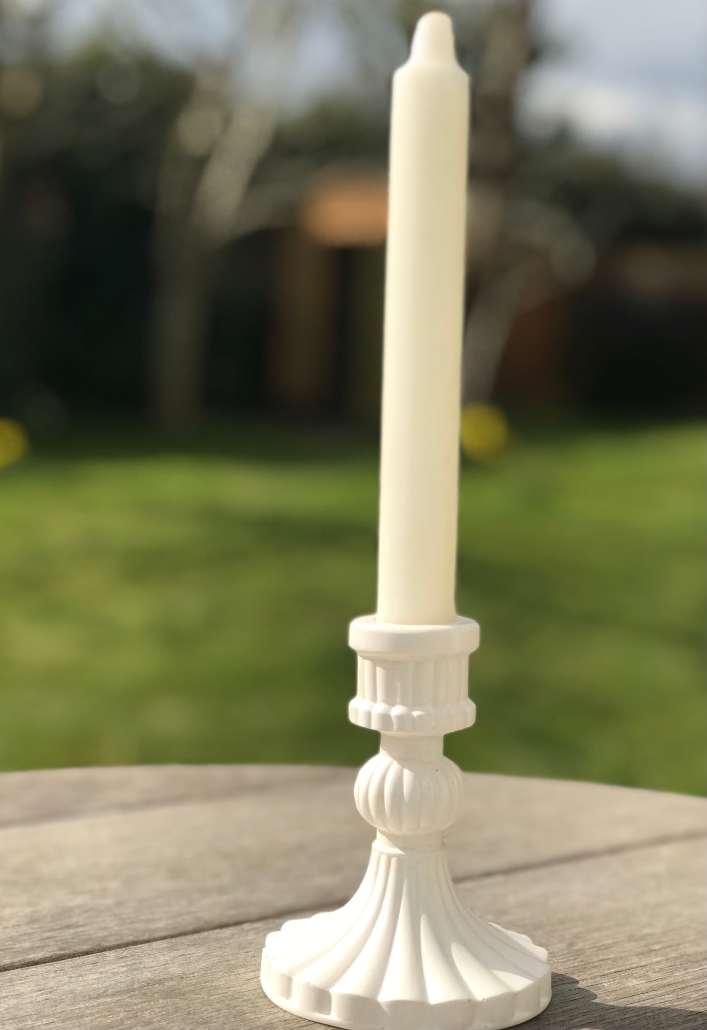 Handcast Roman Pillar Candle Stick