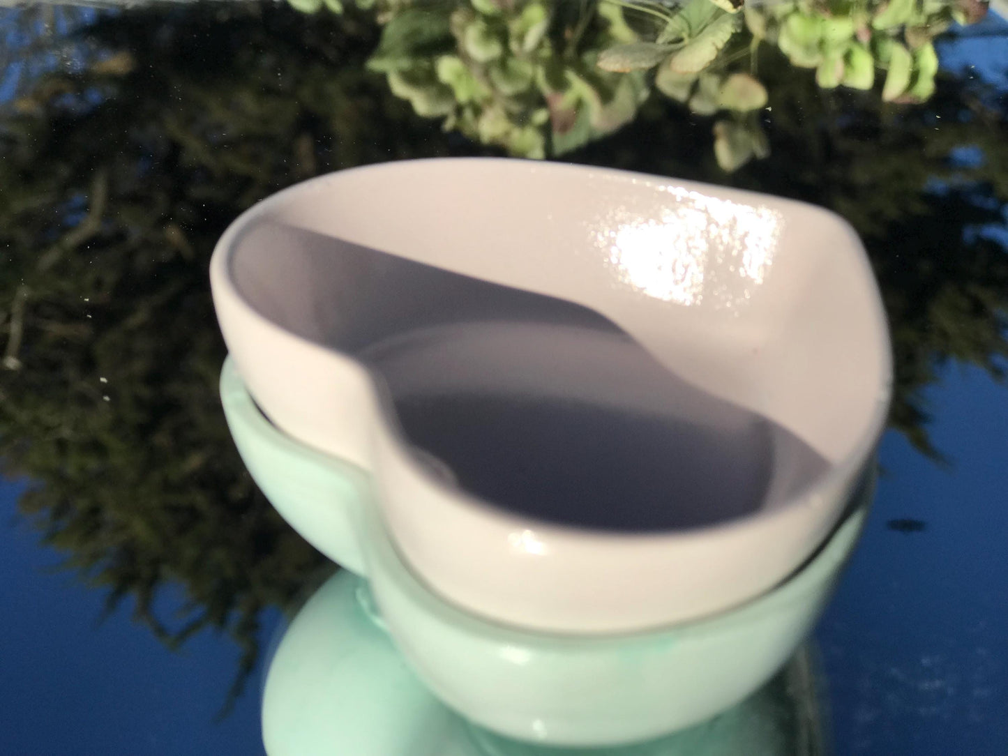 Handmade Ceramic Heart Trinket Dish – T-Light Holder & Jewelry Dish