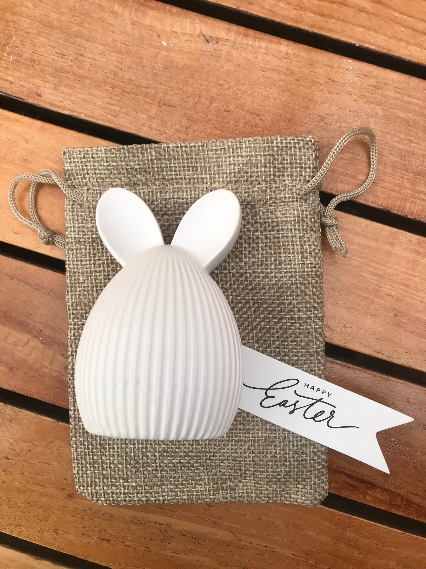 Handmade Ceramic Easter Bunny Decoration – Adorable Easter Gift
