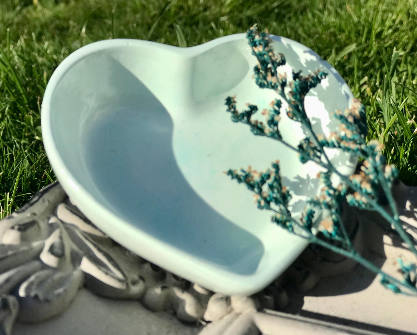 Handmade Ceramic Heart Trinket Dish – T-Light Holder & Jewelry Dish