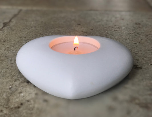 Handmade Ceramic Heart T-Light Holder
