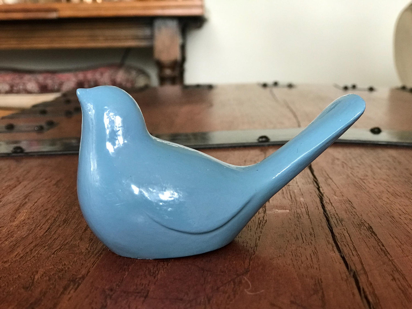 Hand-Cast Ceramic Bird – Sculptural Decorative Object