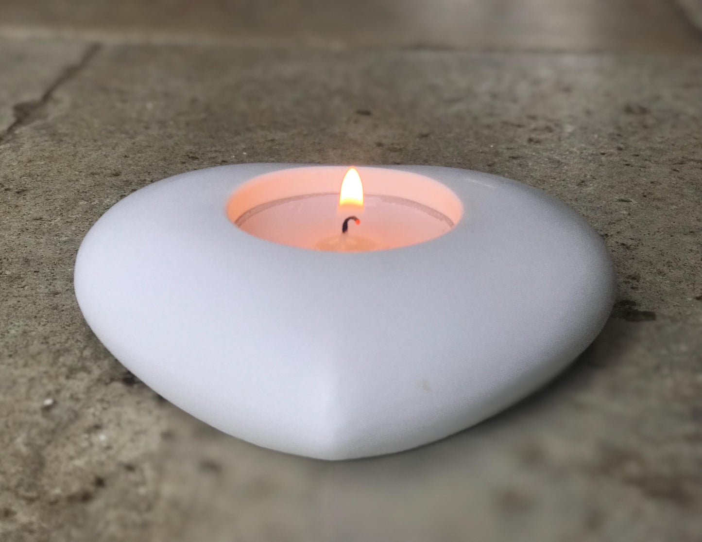 Handmade Ceramic Heart T-Light Holder