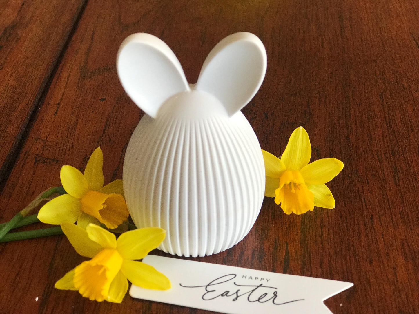 Handmade Ceramic Easter Bunny Decoration – Adorable Easter Gift