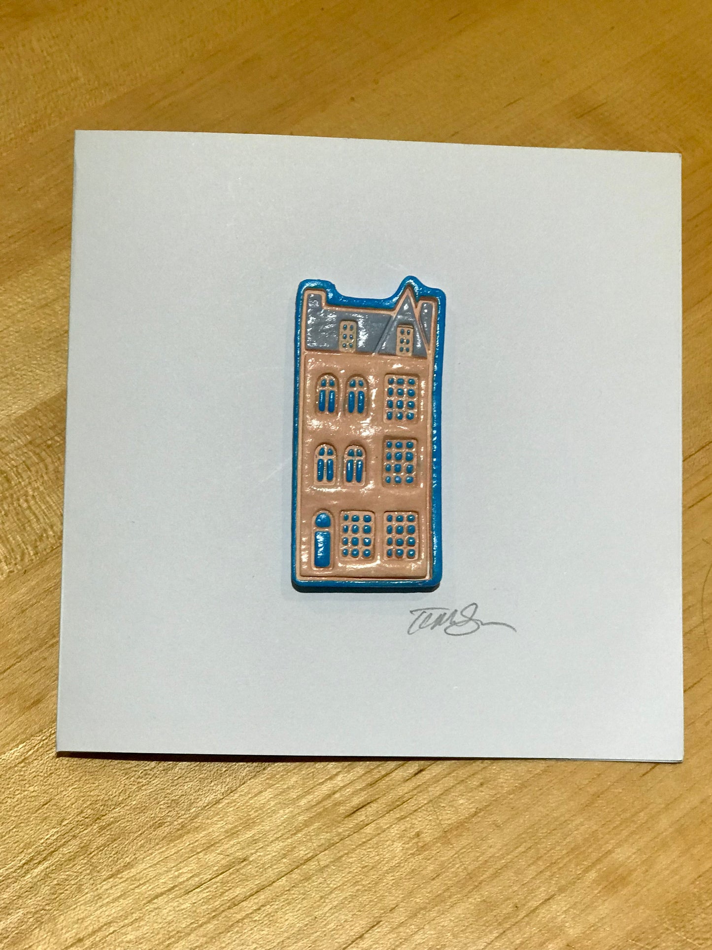 Handmade Amsterdam Townhouse Card