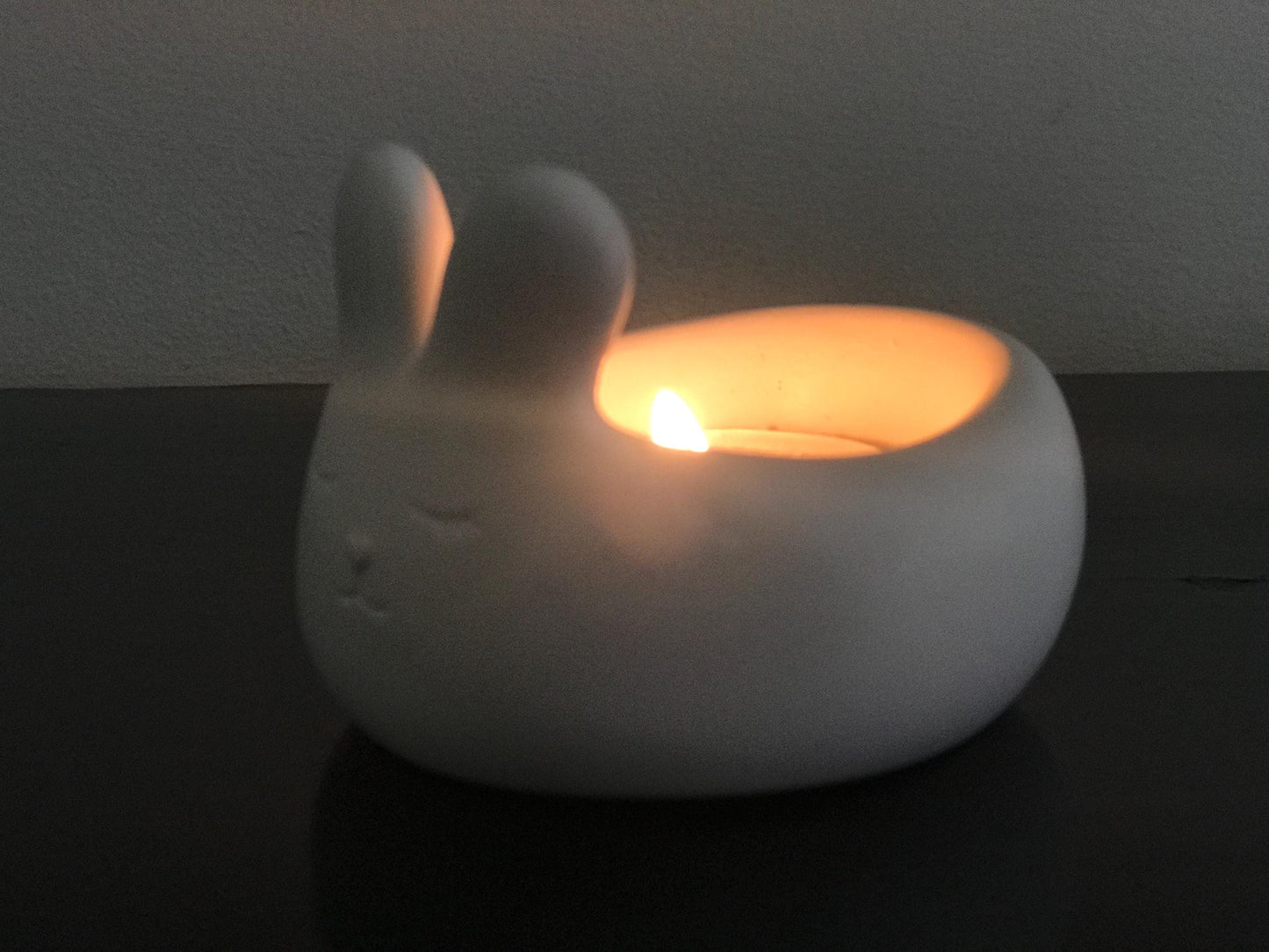 Ceramic Bunny Tealight or Treat Holder – Custom Colours Available