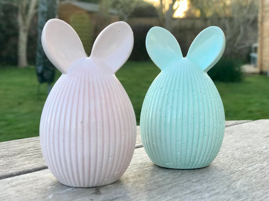 Handmade Ceramic Easter Bunny Decoration – Adorable Easter Gift