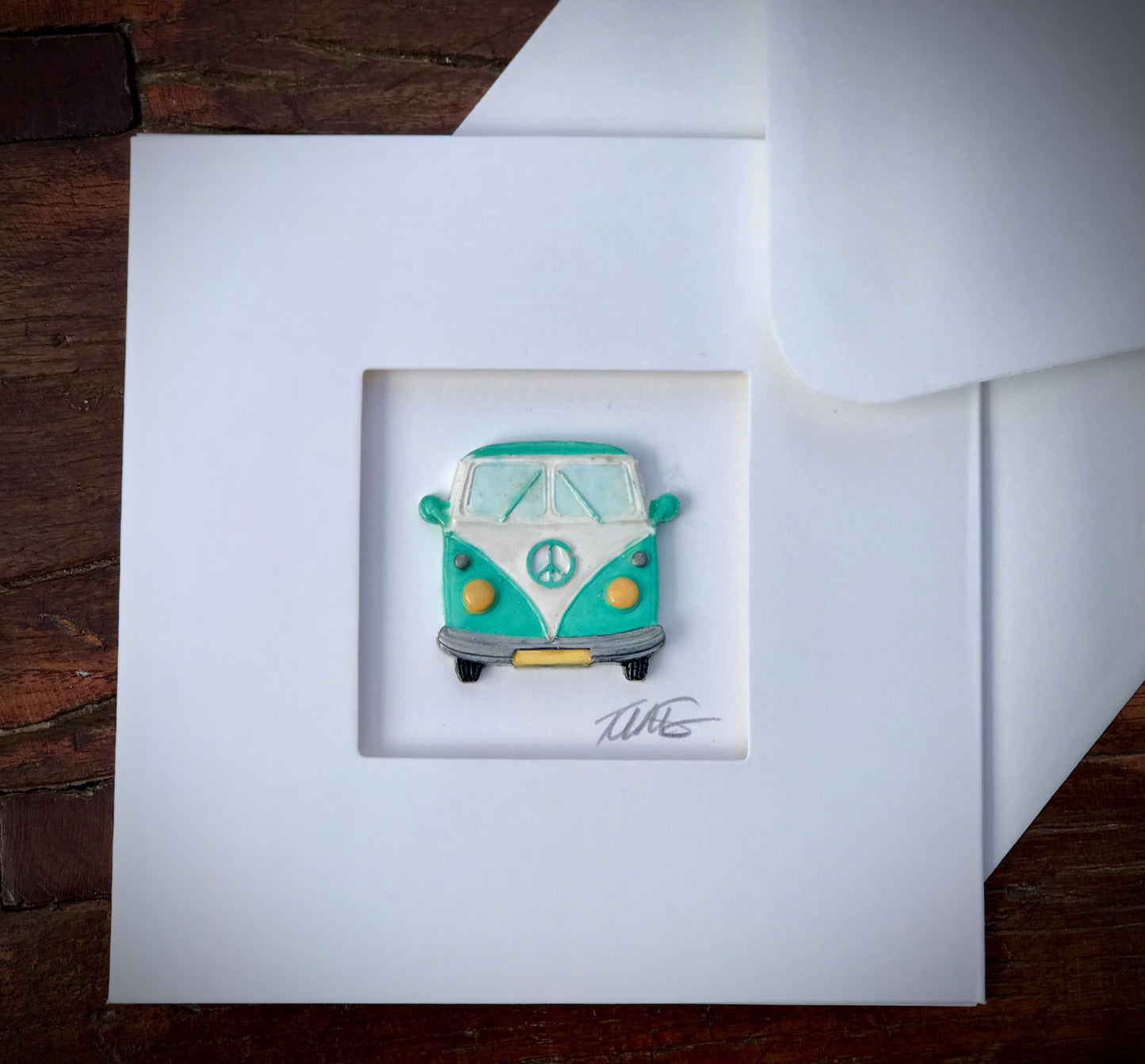 Handmade 3D VW Campervan Card