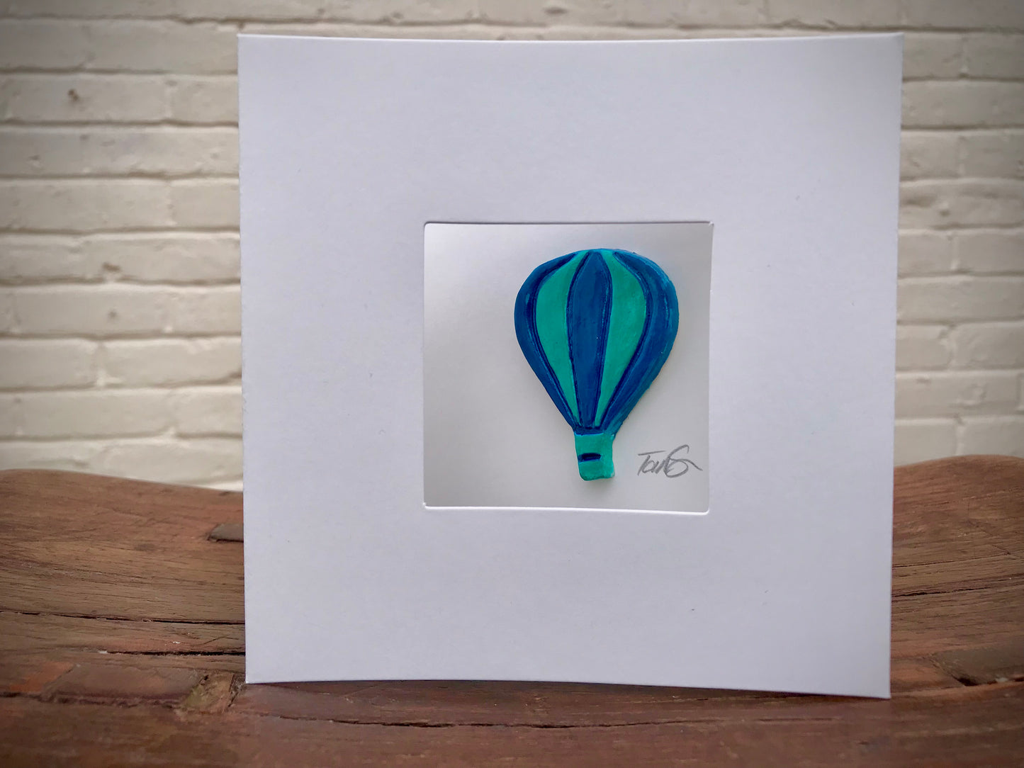 Handmade 3D Hot Air Balloon Greetings Card