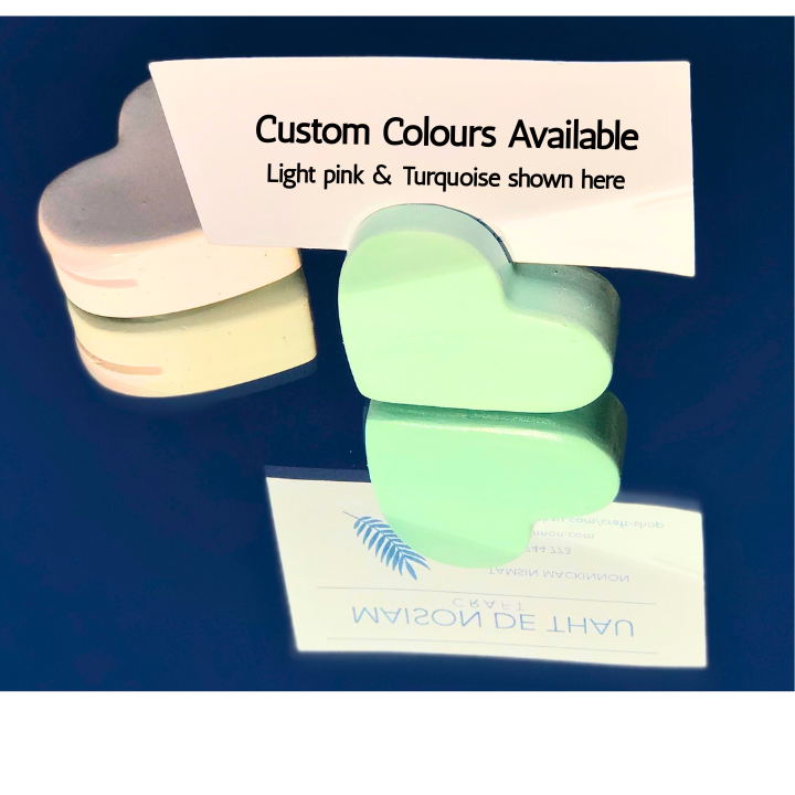 Ceramic Heart Place Card Holder – Wedding, Event or Business Display
