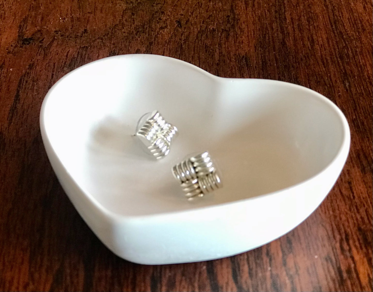 Handmade Ceramic Heart Trinket Dish – T-Light Holder & Jewelry Dish