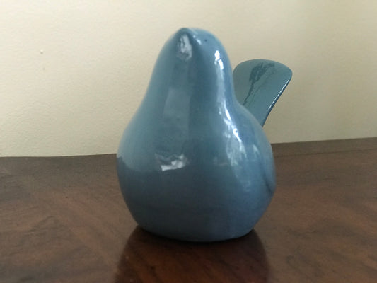 Ornemental Hand-Cast Ceramic Love Bird