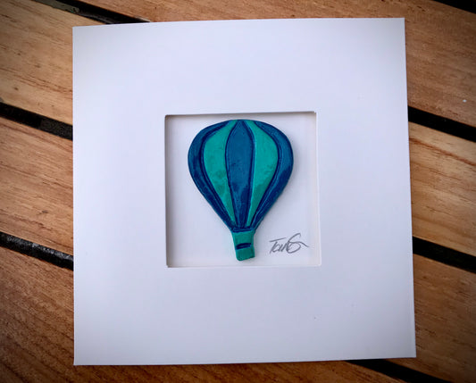 Handmade 3D Hot Air Balloon Greetings Card