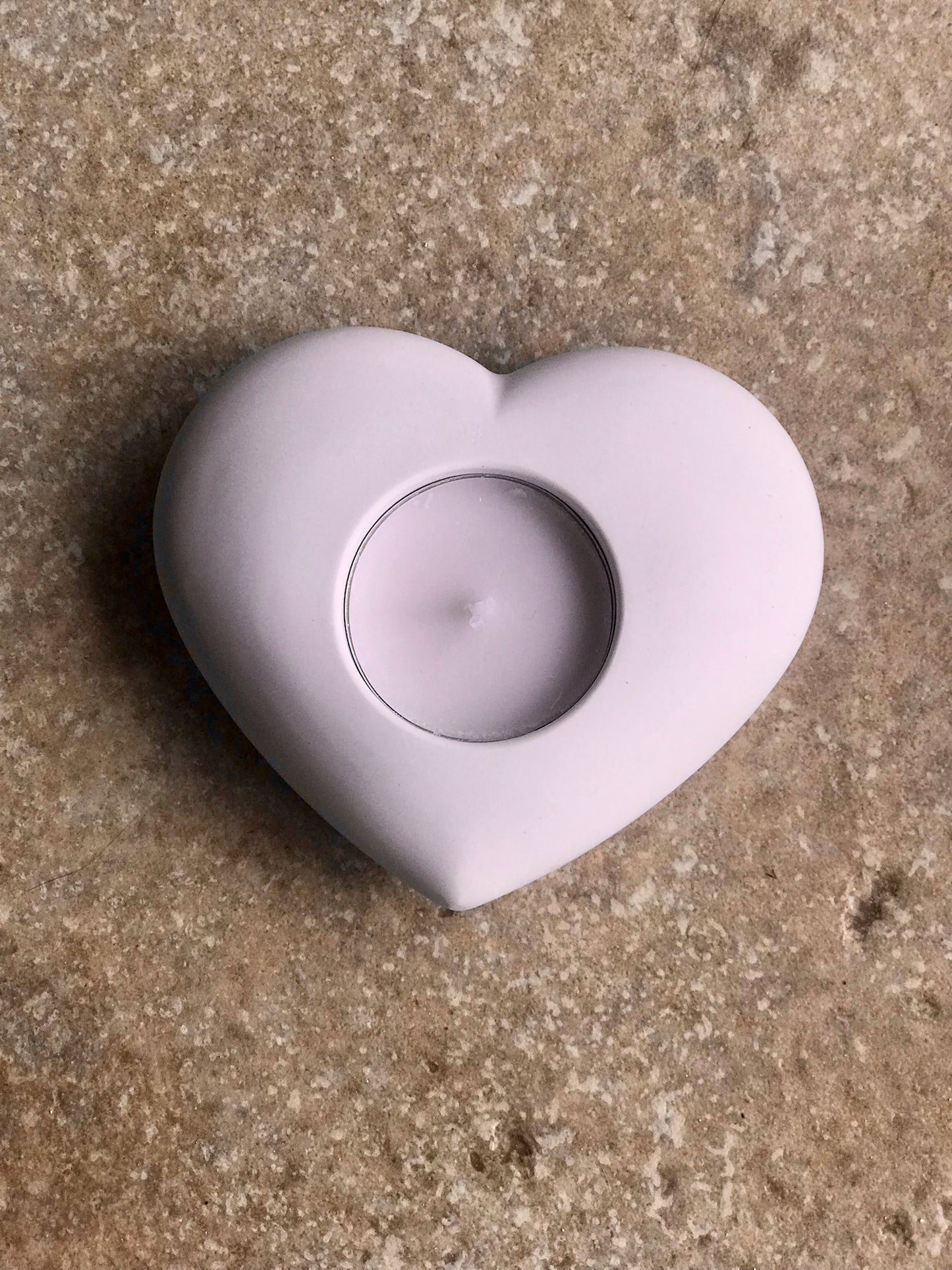 Handmade Ceramic Heart T-Light Holder