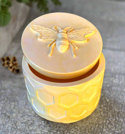 Handmade Honey Bee Jar