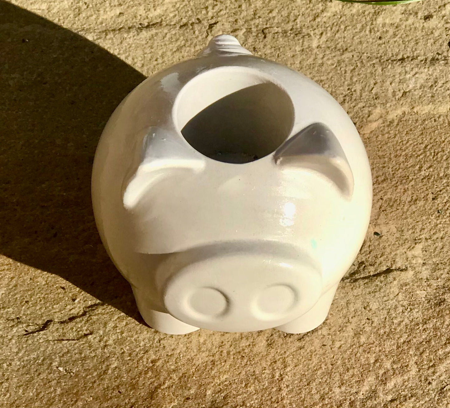 Hand-Cast Micro Pig Candle Holder