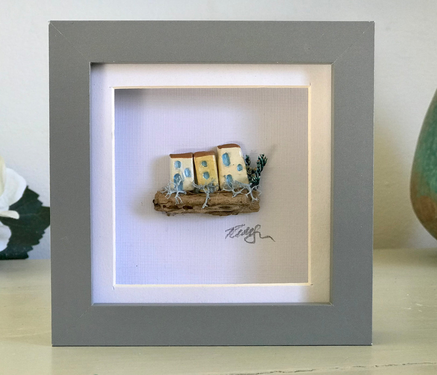 Unique Miniature Mediterranean Clay village Pictures