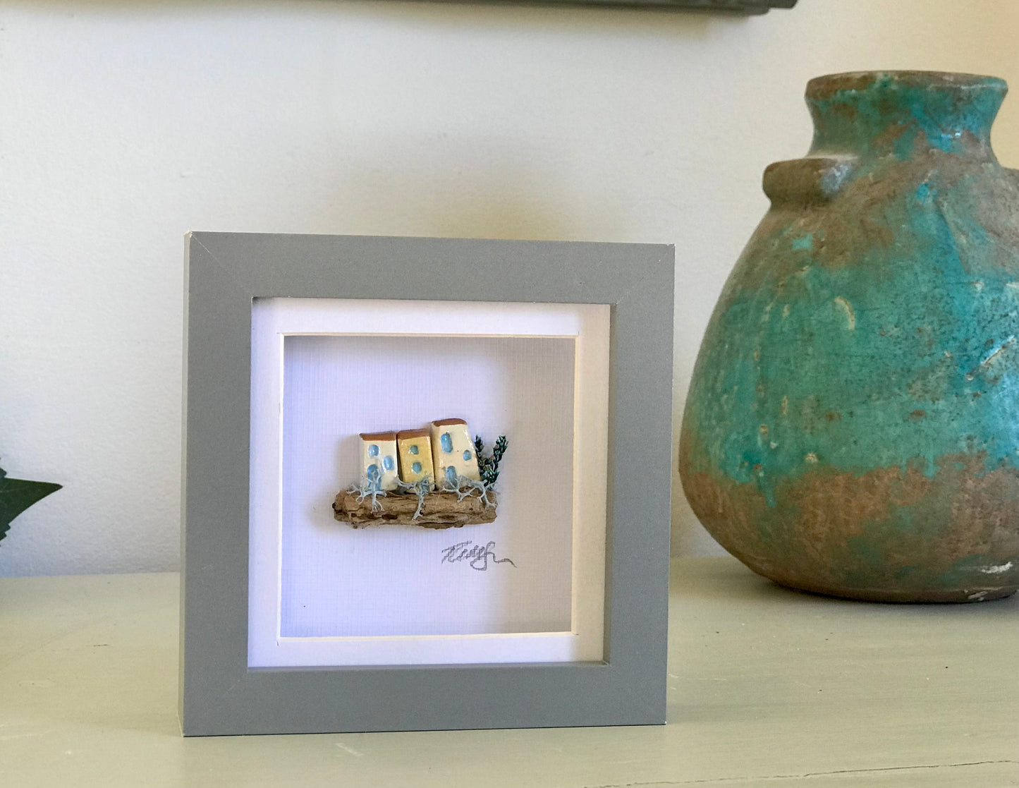 Unique Miniature Mediterranean Clay village Pictures