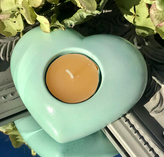 Handmade Ceramic Heart T-Light Holder