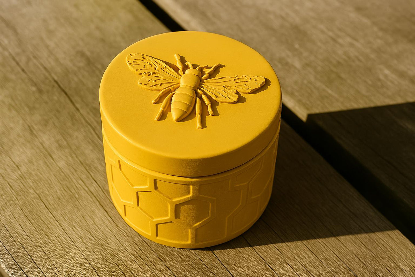 Handmade Honey Bee Jar