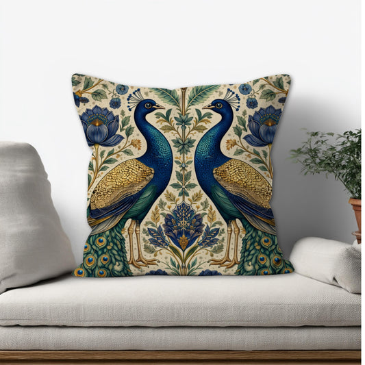 Heritage Peacock Cushion