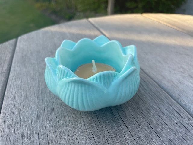 Handmade Lotus T-Light Holder & Trinket Dish
