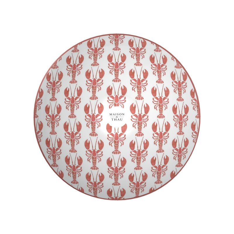 Lobster Print China Bowl Ornamental Bowl