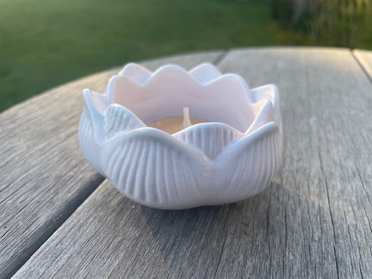 Handmade Lotus T-Light Holder & Trinket Dish