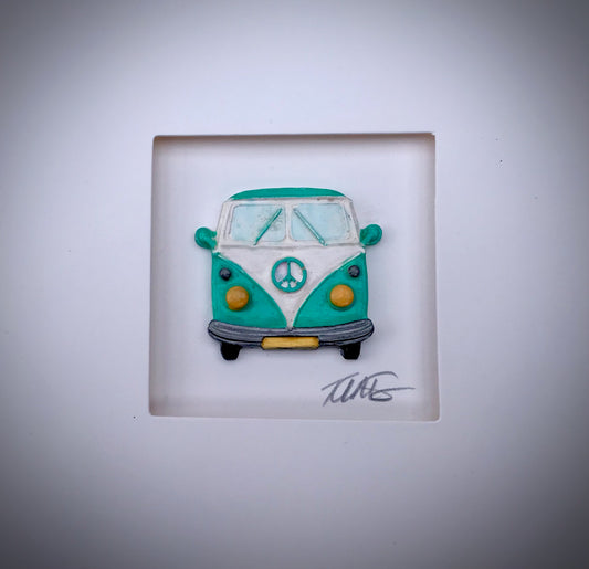 Handmade 3D VW Campervan Card