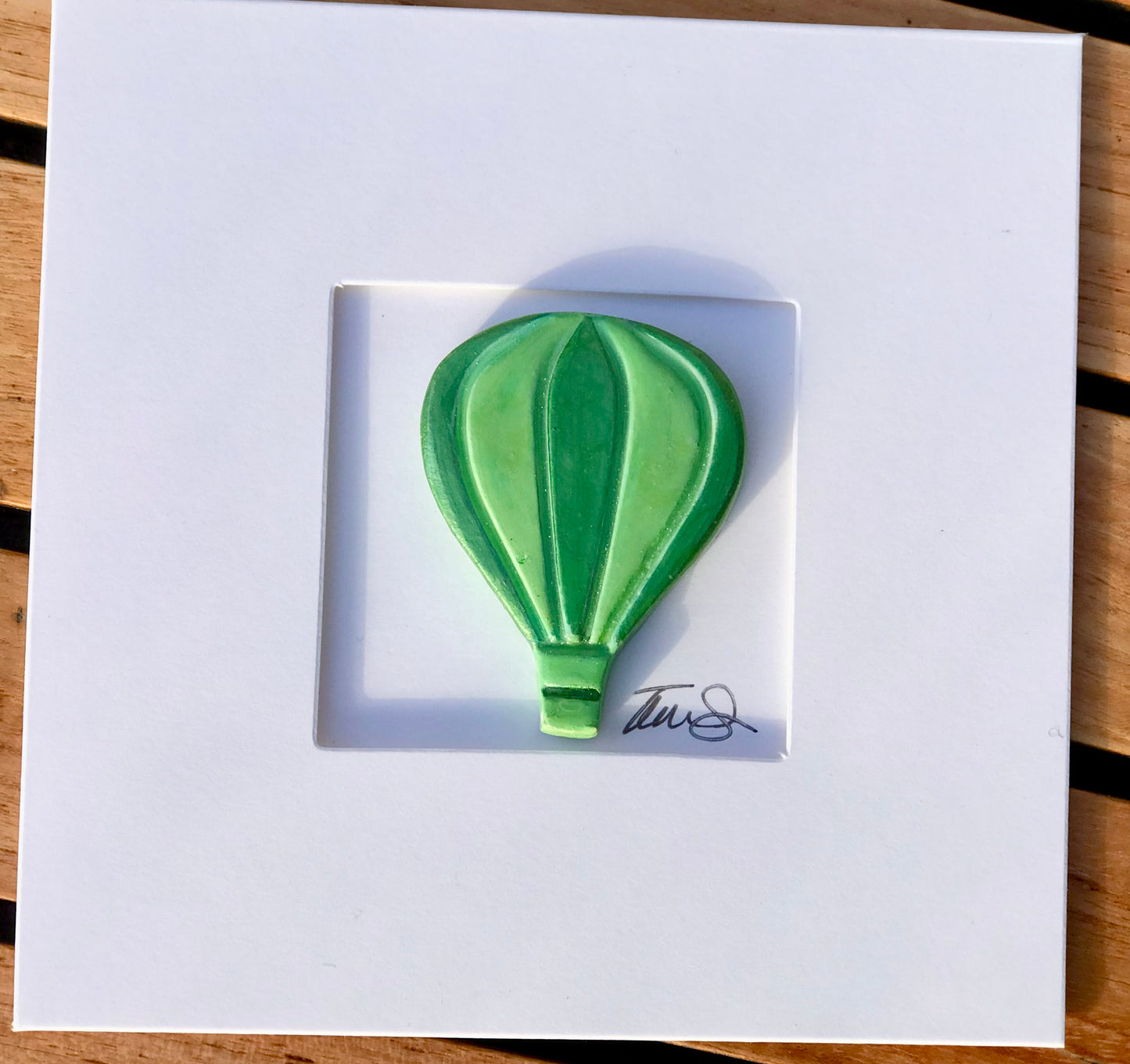 Handmade 3D Hot Air Balloon Greetings Card
