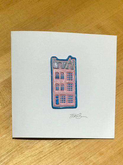 Handmade Amsterdam Townhouse Card