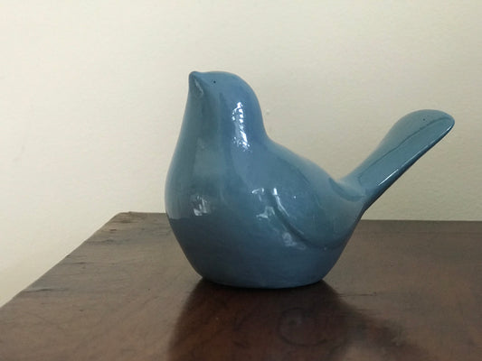 Ornemental Hand-Cast Ceramic Love Bird