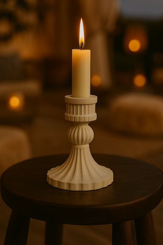Handmade Ceramic Candlestick – Timeless Glow