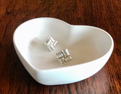 Handmade Ceramic Heart Trinket Dish – T-Light Holder & Jewelry Dish