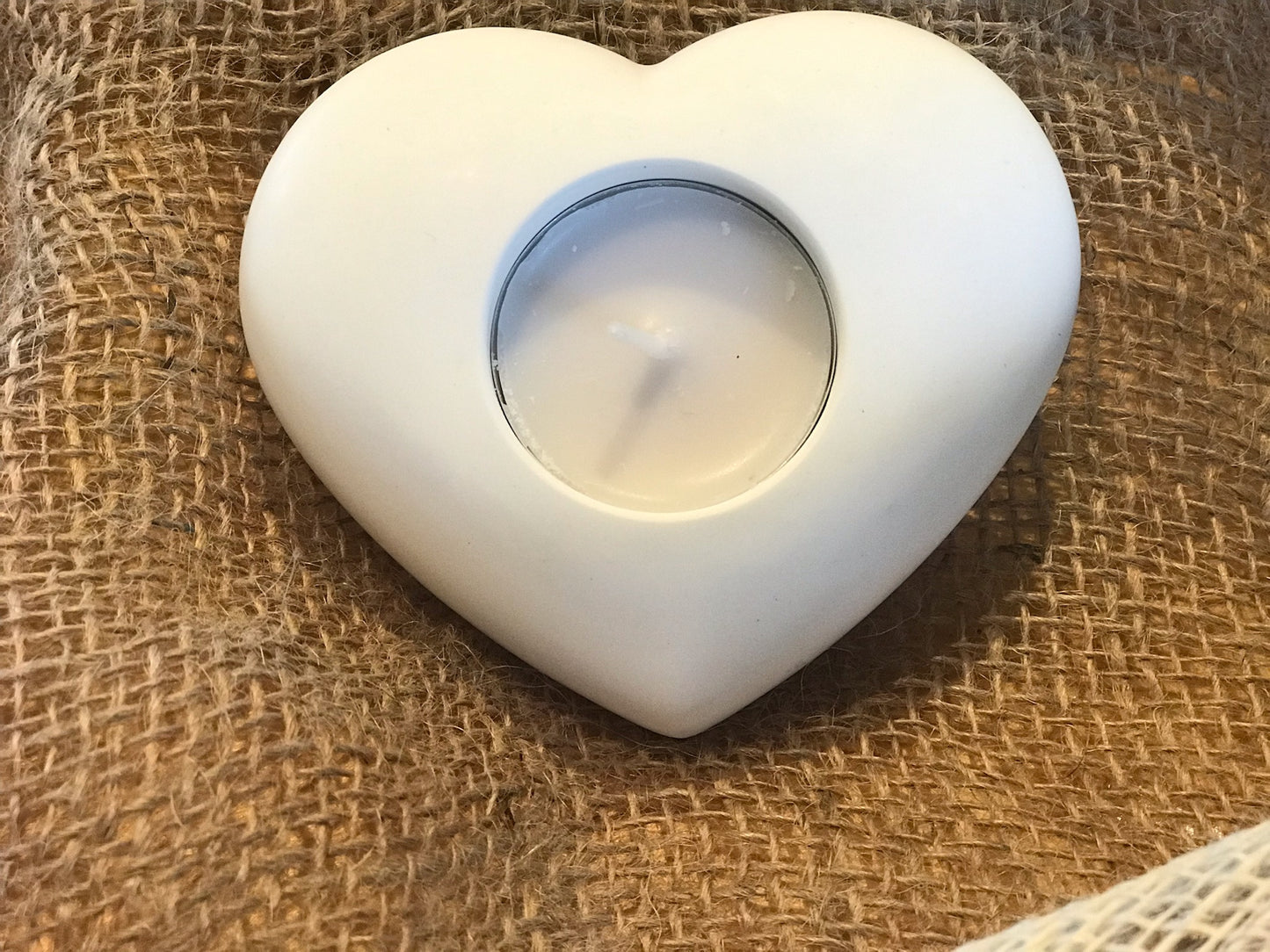 Handmade Ceramic Heart T-Light Holder
