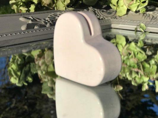 Ceramic Heart Place Card Holder – Wedding, Event or Business Display