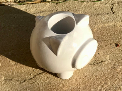 Hand-Cast Micro Pig Candle Holder