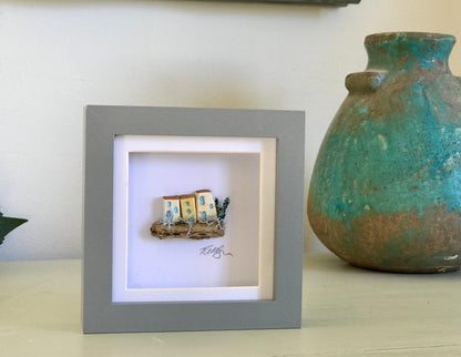 Unique Miniature Mediterranean Clay village Pictures