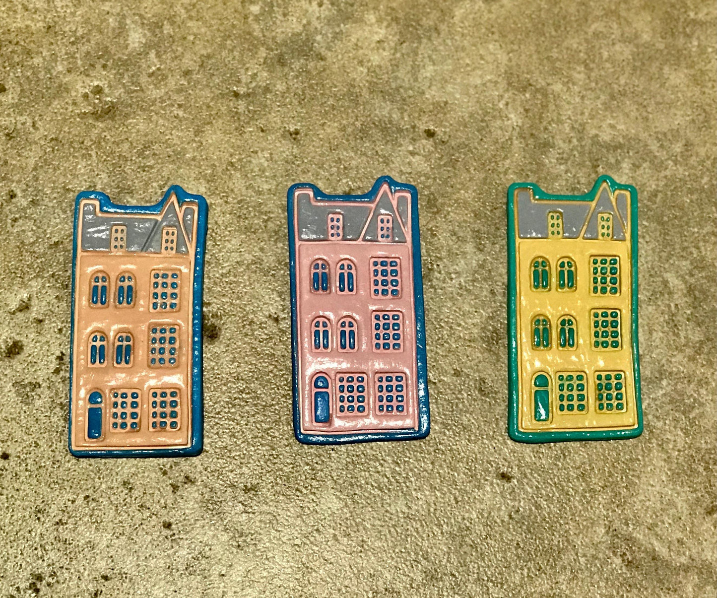 Handmade Townhouse Greetings Card