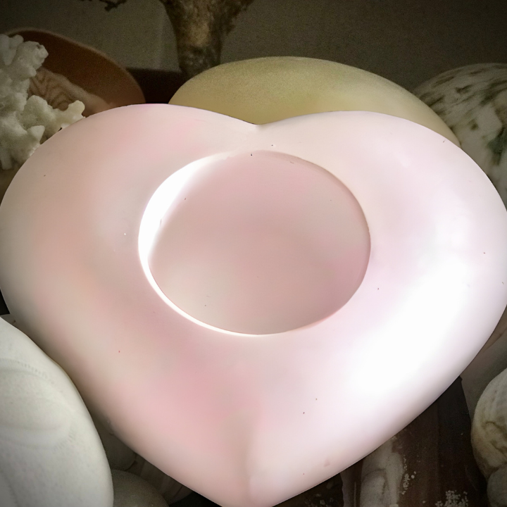 Handmade Ceramic Heart T-Light Holder