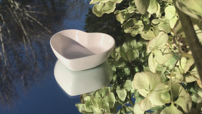 Handmade Ceramic Heart Trinket Dish – T-Light Holder & Jewelry Dish
